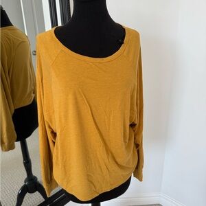 Tentree Mustard Yellow Freeblend T-Shirt size small vguc